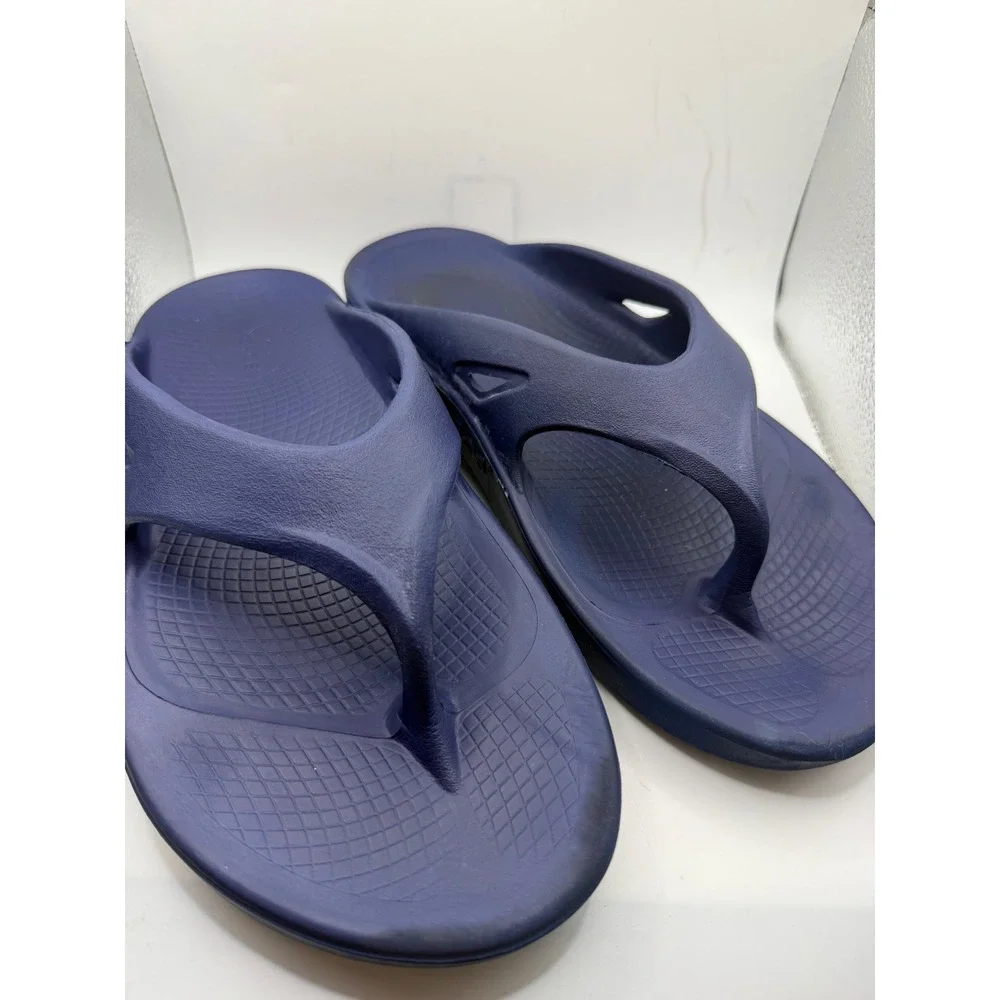 Oofos OOriginal Recovery Sandals Navy Blue Mens 9 Womens 11 EU 42 Flip Flops